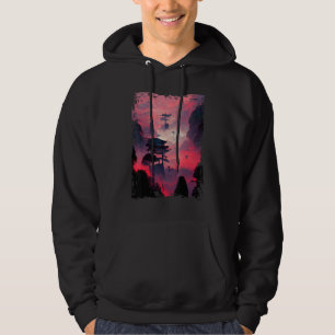 Sudadera Paisaje Japonés Vaporwave Montaña Naturaleza 1
