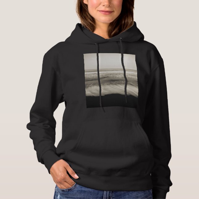 Sudadera Paisaje marino en B&W, Hawái (Anverso)