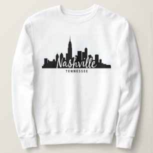 Sudadera Paisaje minimalista de Nashville, ciudad de Tennes