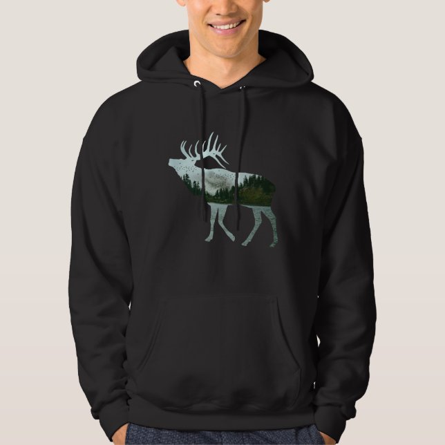 SUDADERA PAISAJE NATURAL DE ALCES (Anverso)
