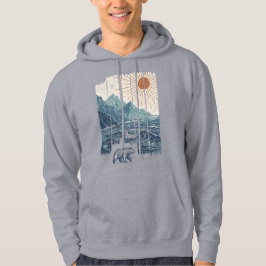 Sudadera Paisaje natural del oso de montaña