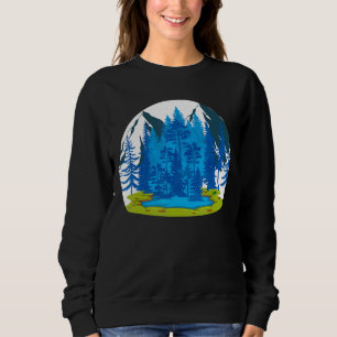 Sudadera Paisaje silvestre Bosque Lago Montaña Senderismo N
