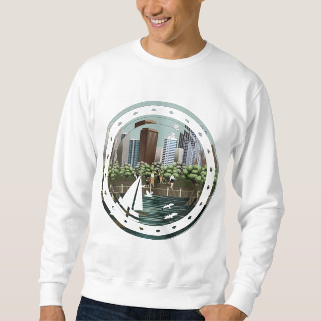 Sudadera Paisaje urbano (Anverso)