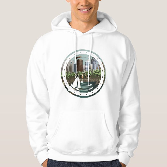 Sudadera Paisaje urbano (Anverso)