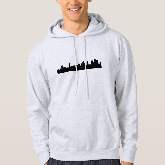 Sudadera Paisaje urbano de la silueta del horizonte de (Anverso)