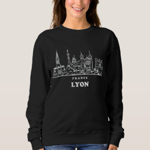 Sudadera Paisajes paisajísticos de la ciudad de Lyon en Fra