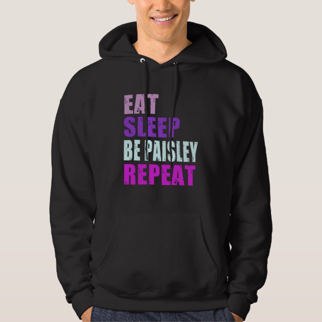 Sudadera Paisley Eat Sleep Be Repeat Paisley (Anverso)