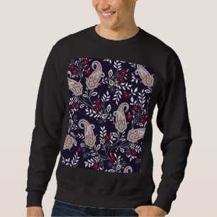 Sudadera Paisley tradicional india, patrón sin fisuras.