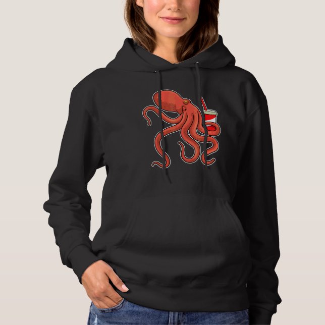 Sudadera Paja de la Copa de Bebidas Octopus (Anverso)