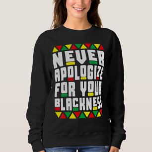 Sudadera Pajama Afro de historia negra nunca se disculpa po