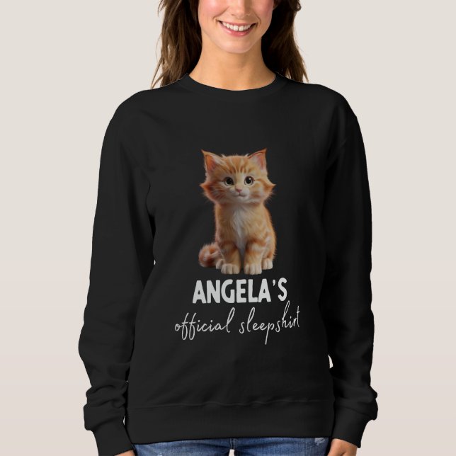 Sudadera Pajama, Camisas De Gato Oficial De ANGELA (Anverso)