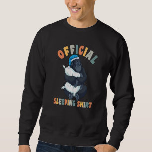 Sudadera Pajama Cuta para las mujeres Niñas Gorila Durmient