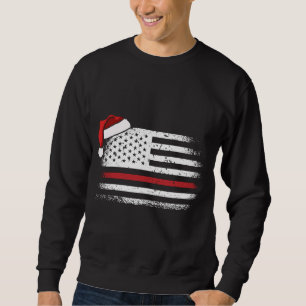 Sudadera Pajama Guay Xm Navidades de bomberos de bandera es
