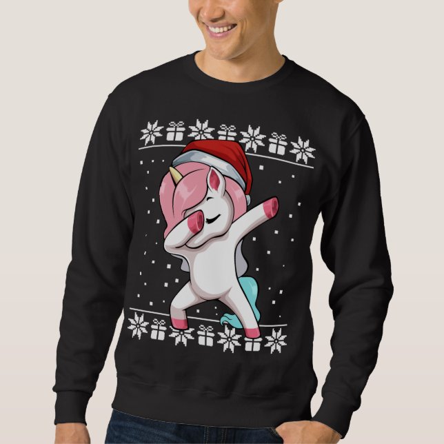 Sudadera Pajama, Navidades de Unicornio que abatieron (Anverso)