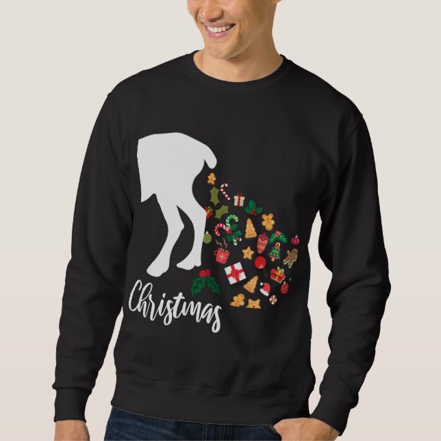 Sudadera Pajamas Navidades De Renos Para Pareja Familiar (Anverso)