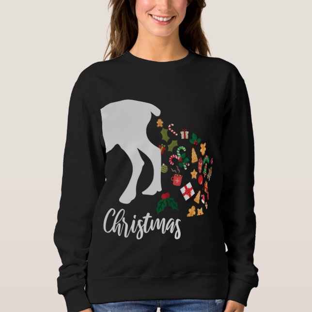 Sudadera Pajamas Navidades De Renos Para Pareja Familiar (Anverso)