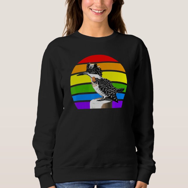 Sudadera Pájaro arcoiris de Kingfisher diversidad de pájaro (Anverso)