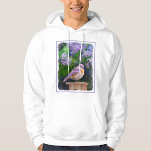 Sudadera Pájaro azul oriental en nieve - Fotografía origina