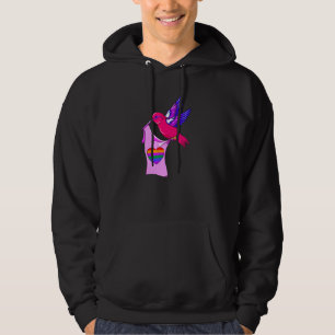 Sudadera Pájaro Bisexual Colibrí Orgullo Bi LGBTQ Arcoíris