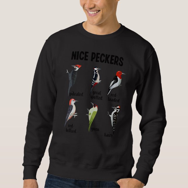 Sudadera Pájaro carpintero lindo pastores observación de av (Anverso)