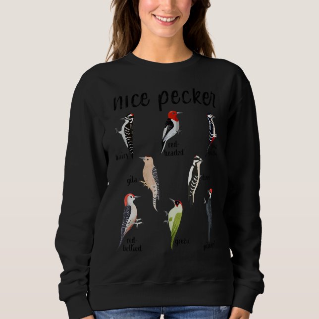 Sudadera Pájaro carpintero observando la vida silvestre de  (Anverso)