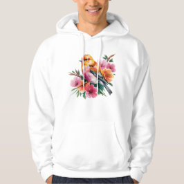 Sudadera Pájaro de Flor Rosa