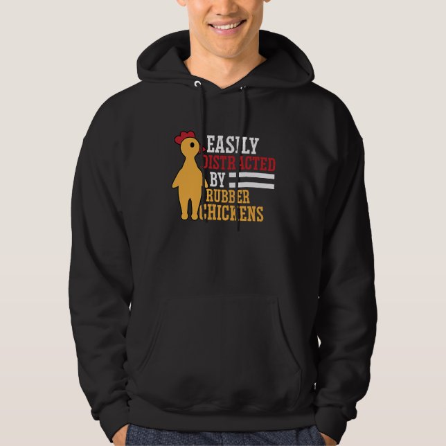 Sudadera Pájaro Guay de pollo de caucho fácilmente distrado (Anverso)