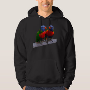 Sudadera Pájaro loro dos loros arcoiris loros Ornitholo