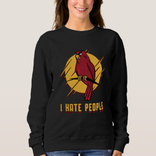 Sudadera Pájaro loro odio a la gente pájaros Mascota loros 