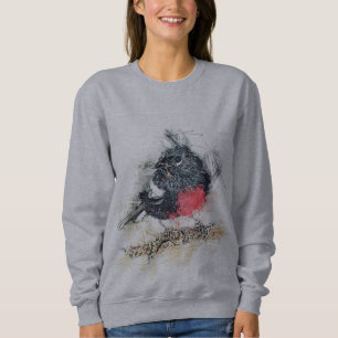 Sudadera pájaro negro