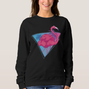 Sudadera Pájaro rosa rosa de las palmeras de vaporolas exót