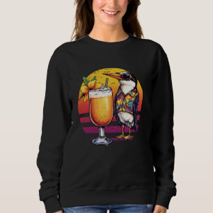 Sudadera Pájaro Tern Retro Vintage Hawaiano Playa Bebida Ve