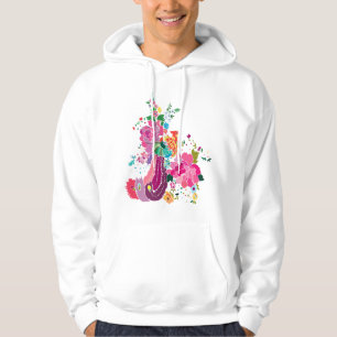 Sudadera pájaro y flores