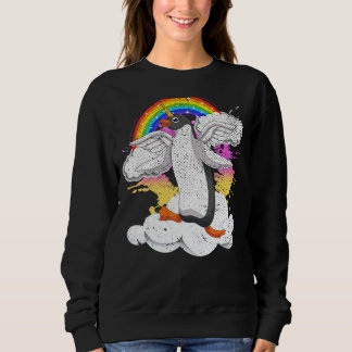 Sudadera Pájaro zoológico pingüino arcoiris mágico pingüino
