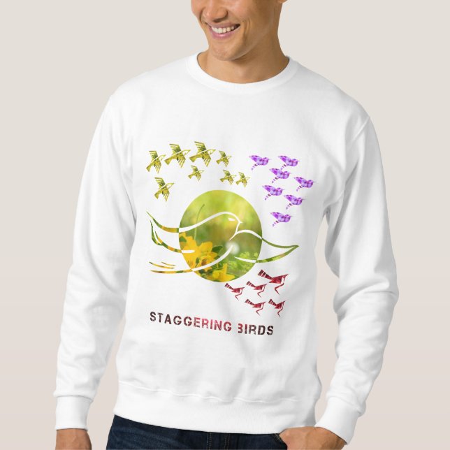 Sudadera pájaros asombrosos (Anverso)