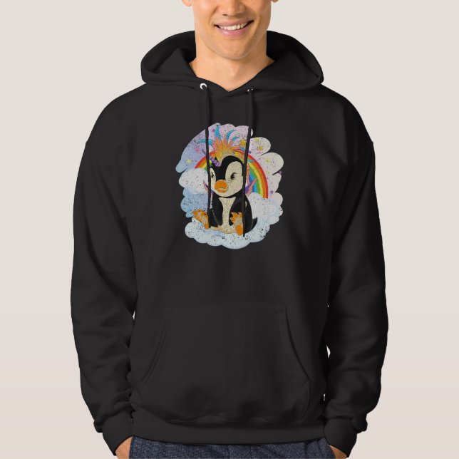 Sudadera Pájaros de caña de pingüino Pingüino Pingüino (Anverso)