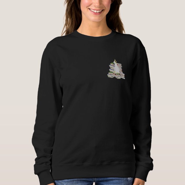 Sudadera Pájaros de Cockatoo y libros que leen libro de obs (Anverso)