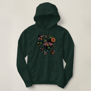 Sudadera Pájaros del Amor Arte Folclórico Escandinavo 