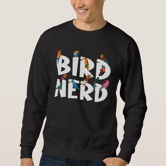 Sudadera Pájaros Mirando Nerd Birdwatching Aves Amante De L (Anverso)