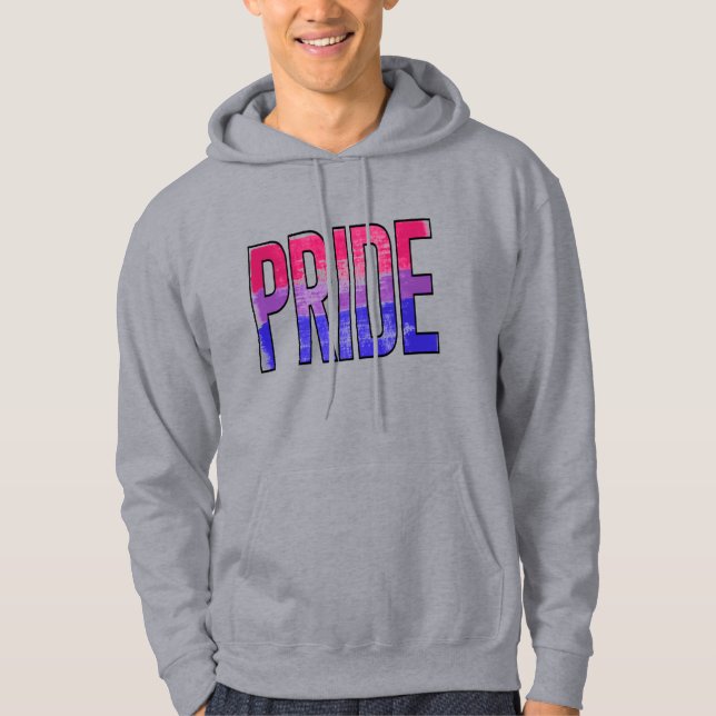 Sudadera Palabra de Orgullo Bisexual (Anverso)
