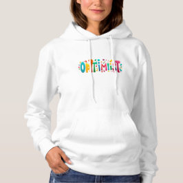Sudadera Palabra optimista Hoodie, regalo de El día de San 