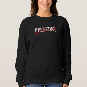 Sudadera Palabra palestina Wordart árabe e inglés Wordart t