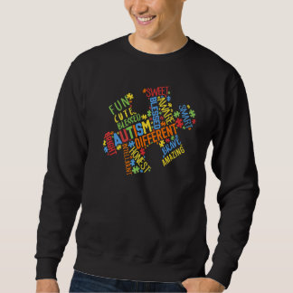 Sudadera Palabras autistas del rompecabezas del rompecabeza