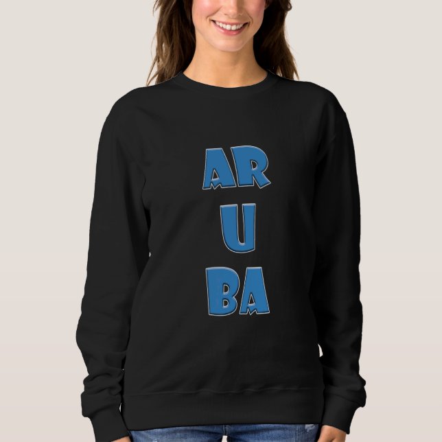 Sudadera Palabras Coloridas de Aruba (Anverso)