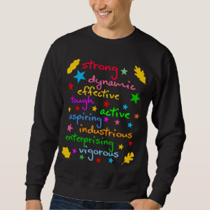 Sudadera Palabras de fuerza y energía