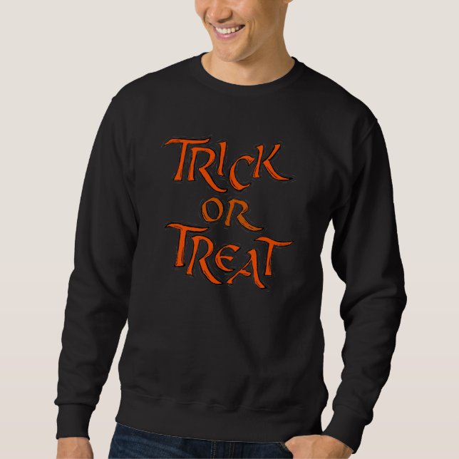 Sudadera Palabras de Halloween Trick o Treat (Anverso)