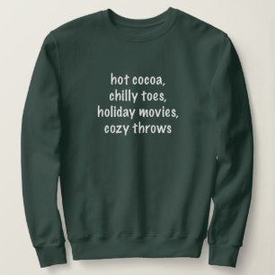 Sudadera Palabras de Navidad Poema Sweatshirt