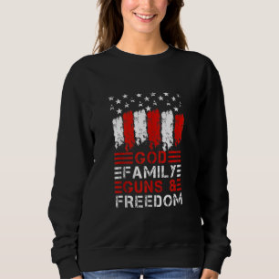 Sudadera Palabras familiares de Dios y libertad Pro juego V