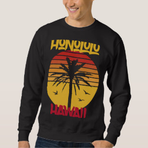 Sudadera Palabras Hawaii Honolulu Océano Surf