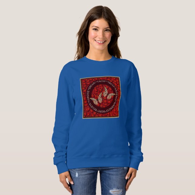Sudadera Palabras motivadoras caen Inspiradoras (Anverso completo)